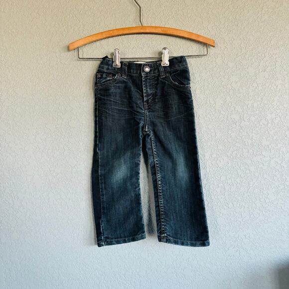 Levi Boys 24 month Denim Jeans 514 Dark Wash Slim Straight - Picture 1 of 8